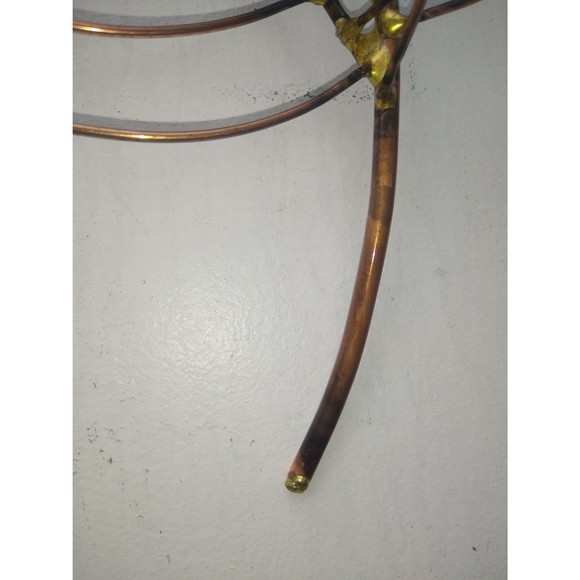 Copper and Brass Giavanna Branch Small Metal Wall Hanging Art Decor Sculpture - Picture 2 of 10